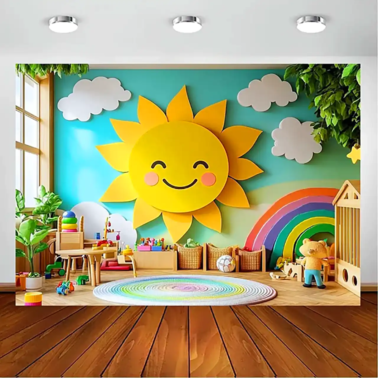 ایده دیزاین دیوار مهد و مدرسه
