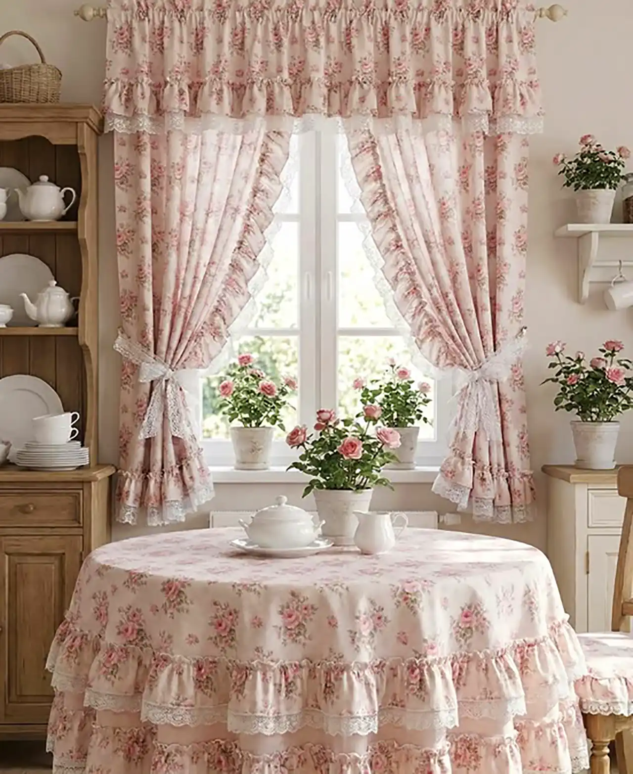 مدل رومیزی پارچه ای زیبا