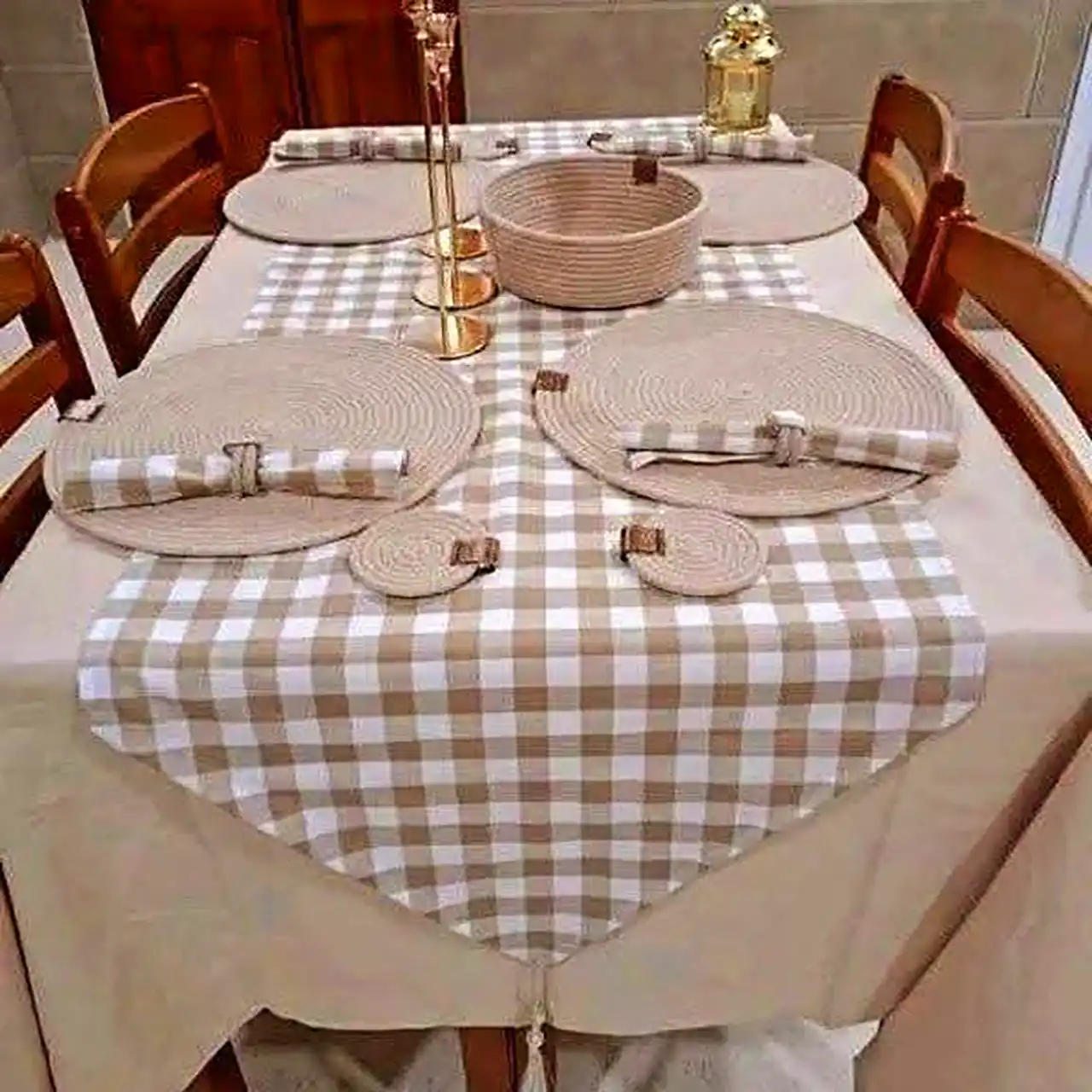 مدل رومیزی پارچه ای زیبا