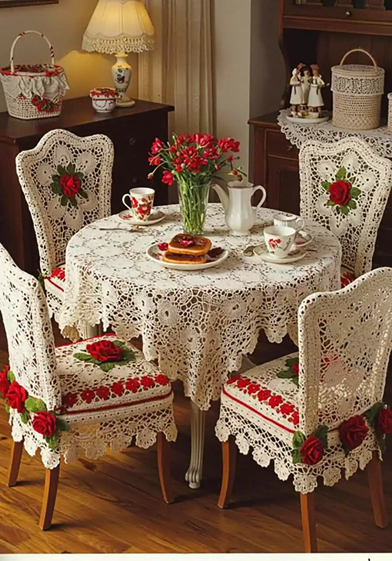 مدل رومیزی پارچه ای زیبا