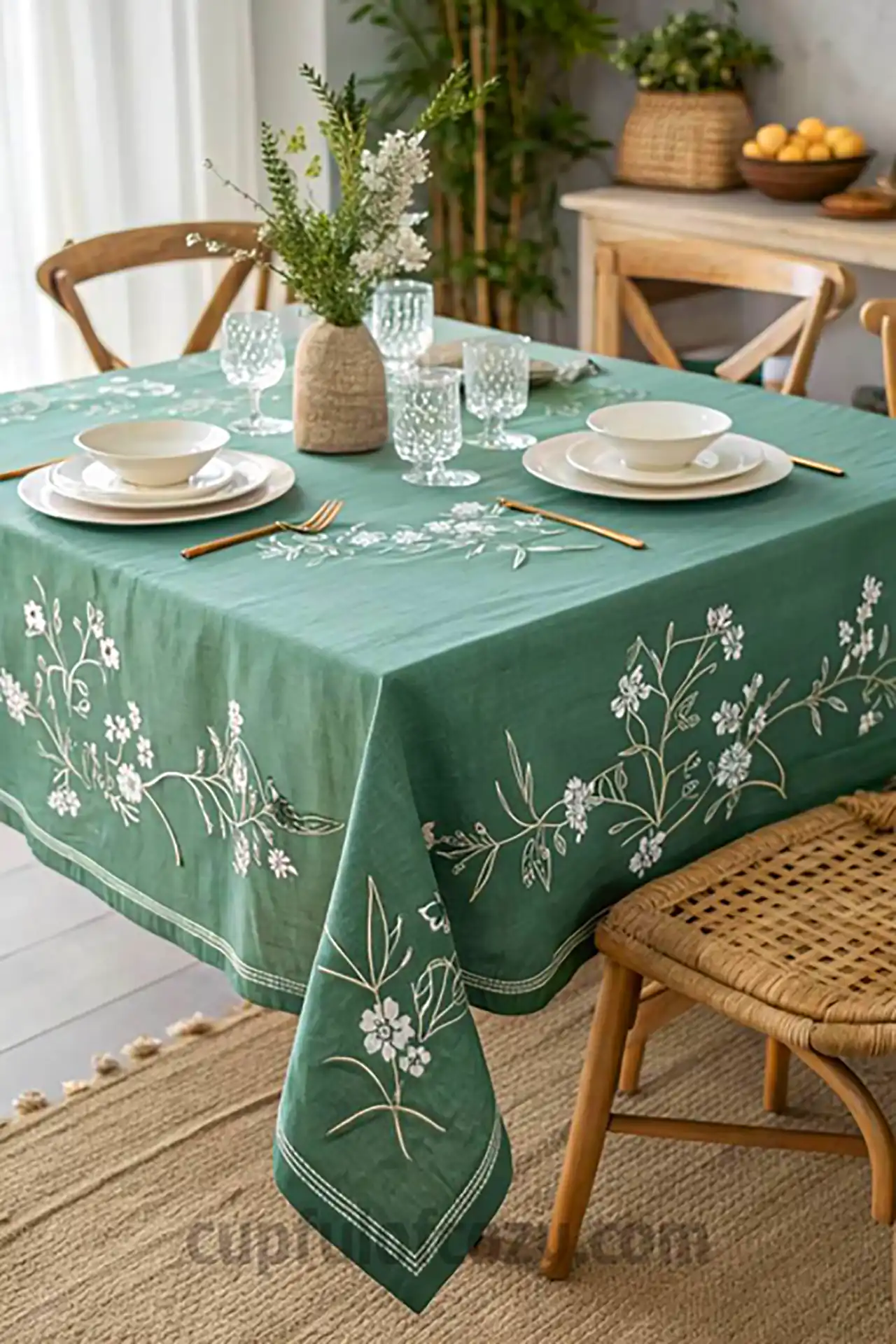 رومیزی طرحدار پارچه ای 