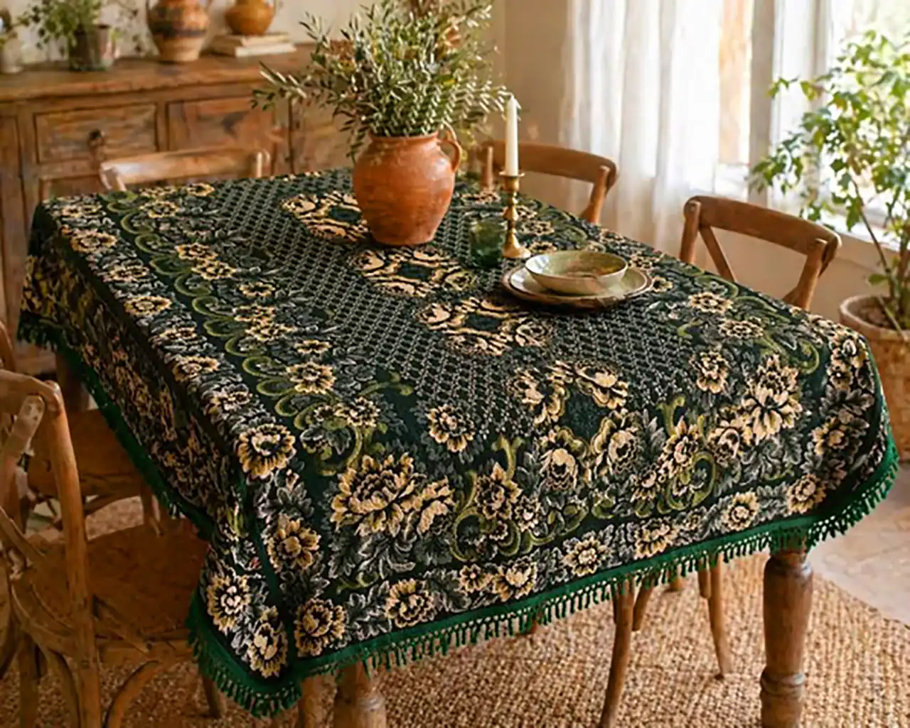 رومیزی طرحدار پارچه ای 