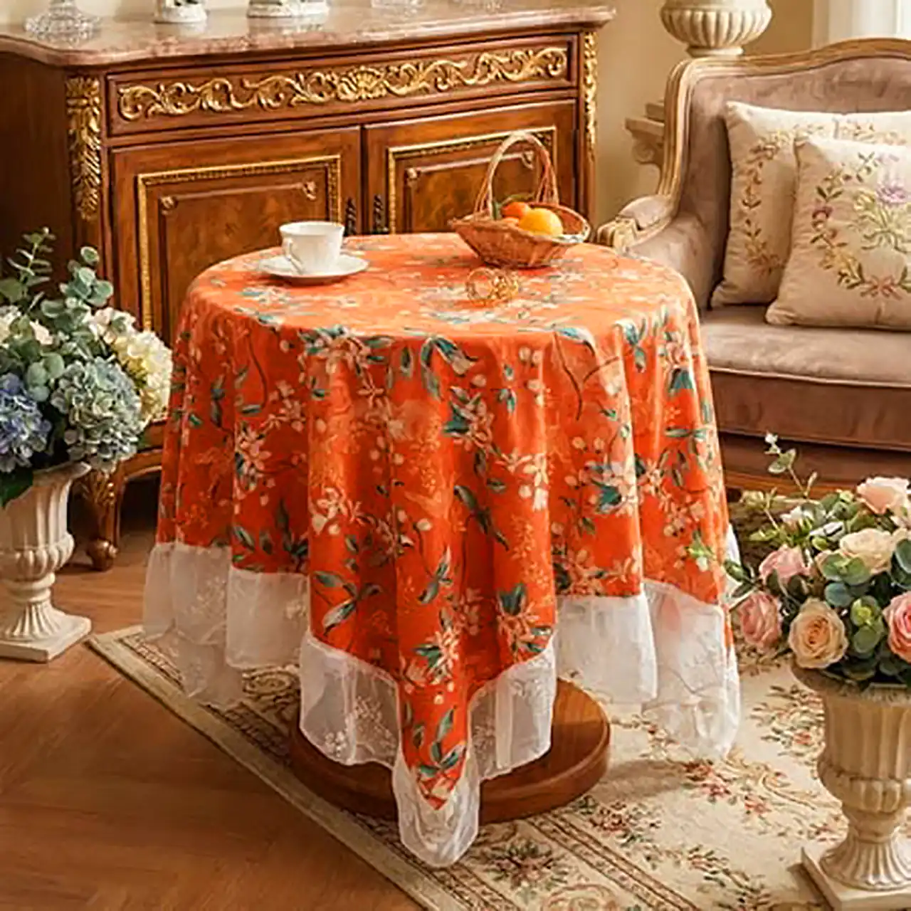 رومیزی طرحدار پارچه ای 