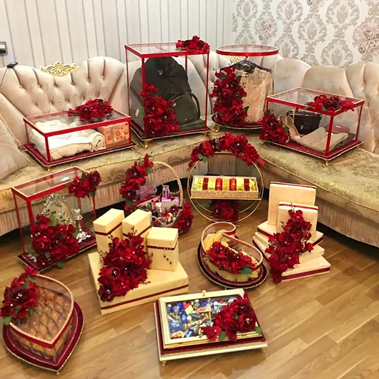 چیدمان خاص وسایل برای حنابندون