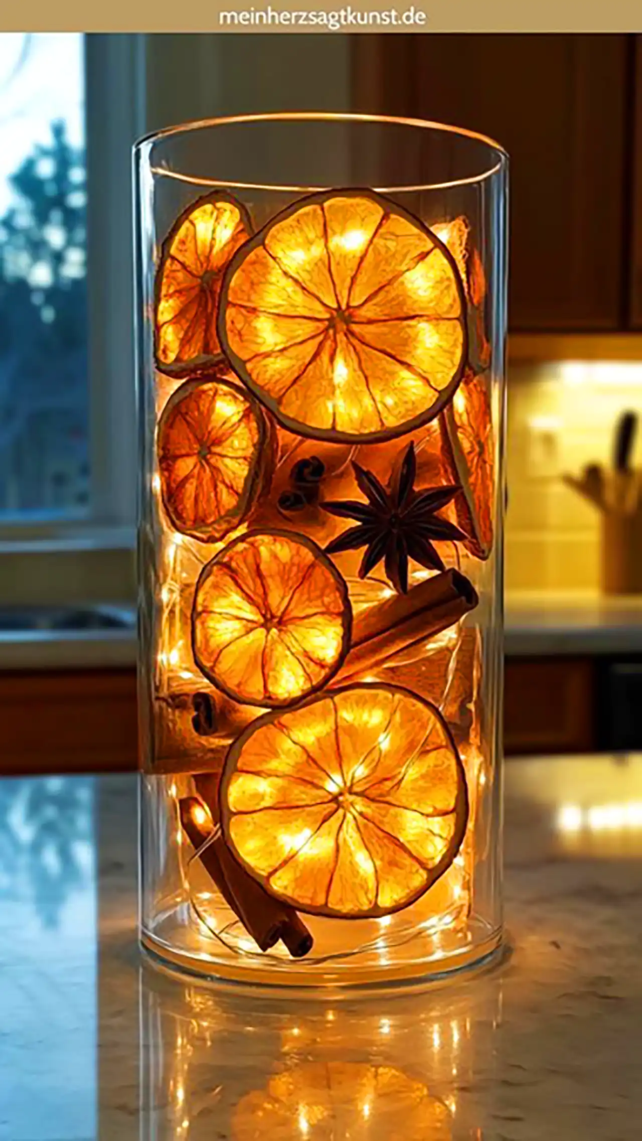 دکوری شیک با پرتقال خشک