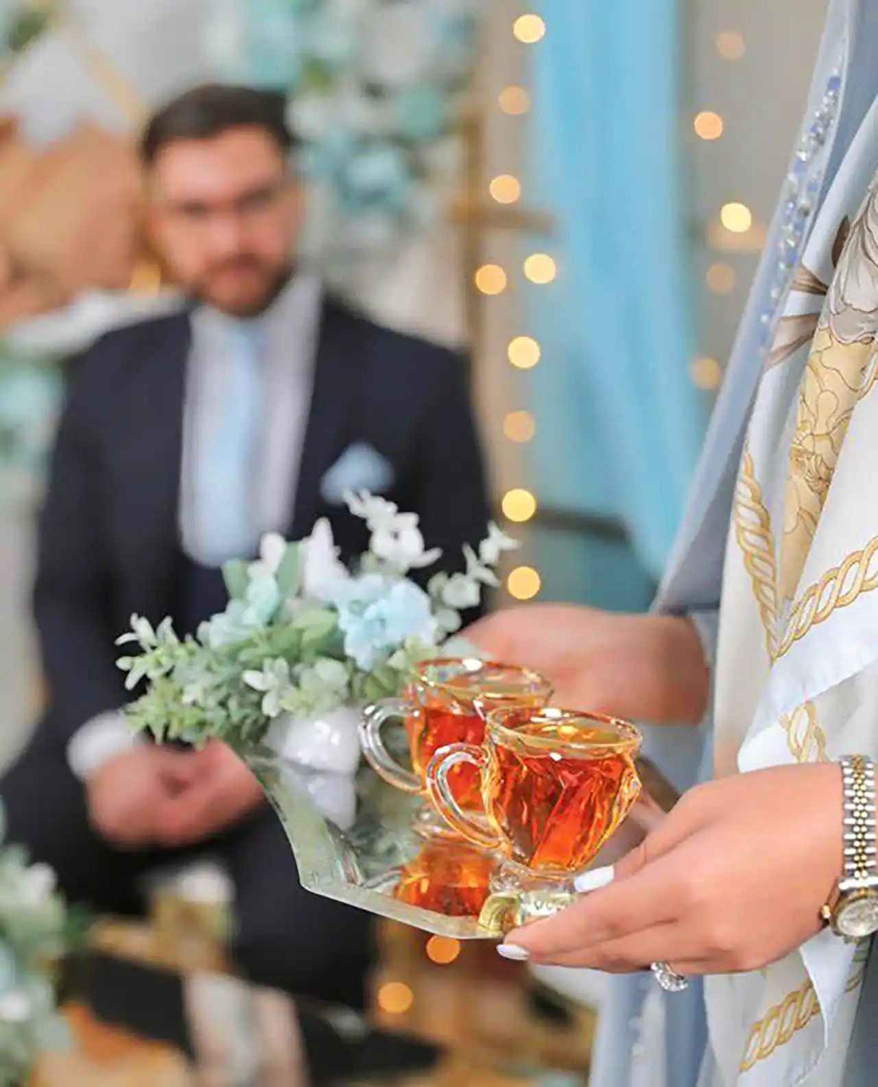 دیزاین سینی چای برای خاستگاری 