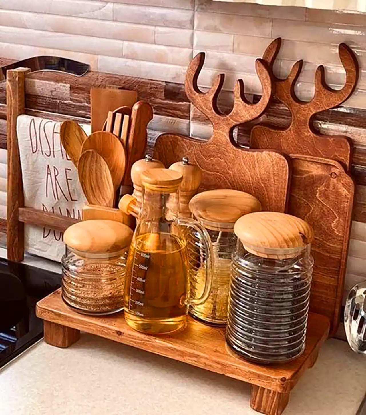 مدل چیدمان شیک کنار گاز