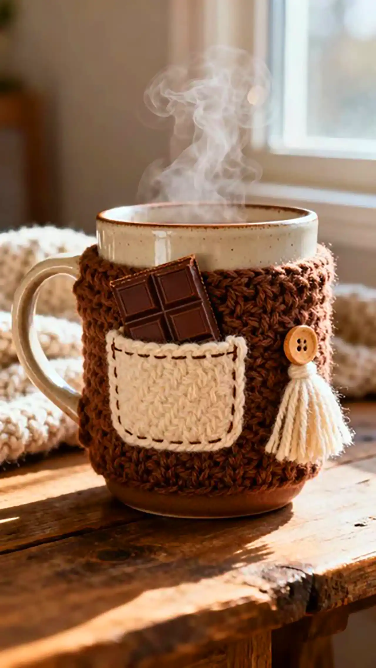 مدل کاور بافتنی برای ماگ