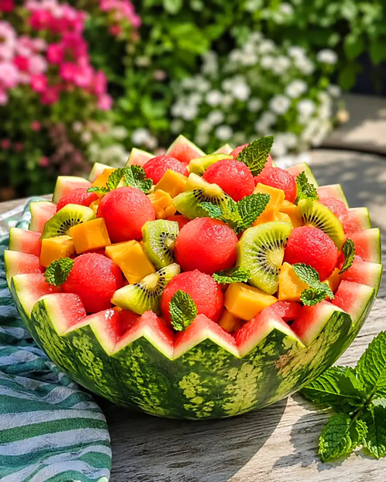 میوه آرایی ژورنالی برای مهمانی