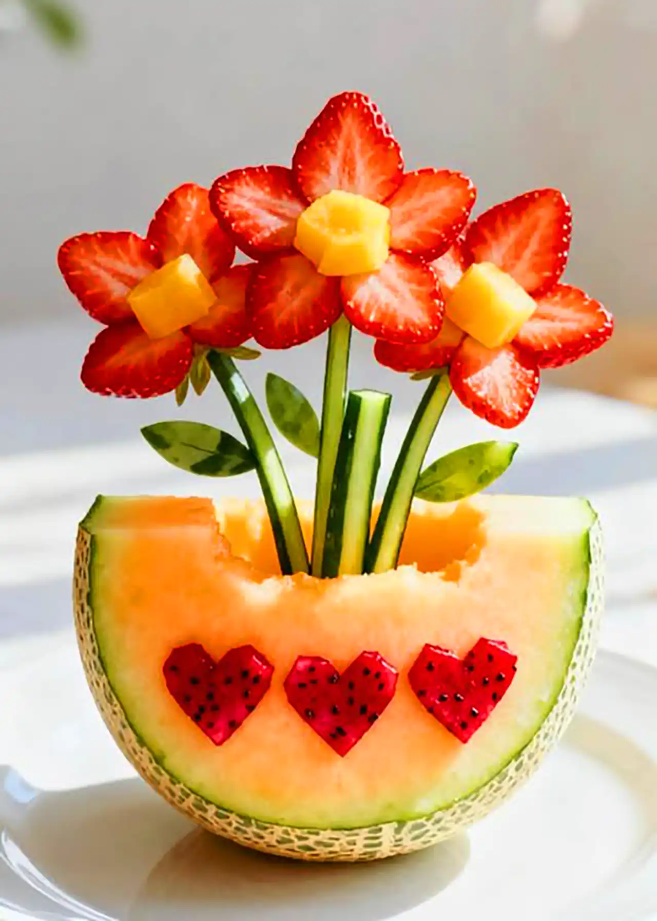 میوه آرایی ژورنالی برای مهمانی