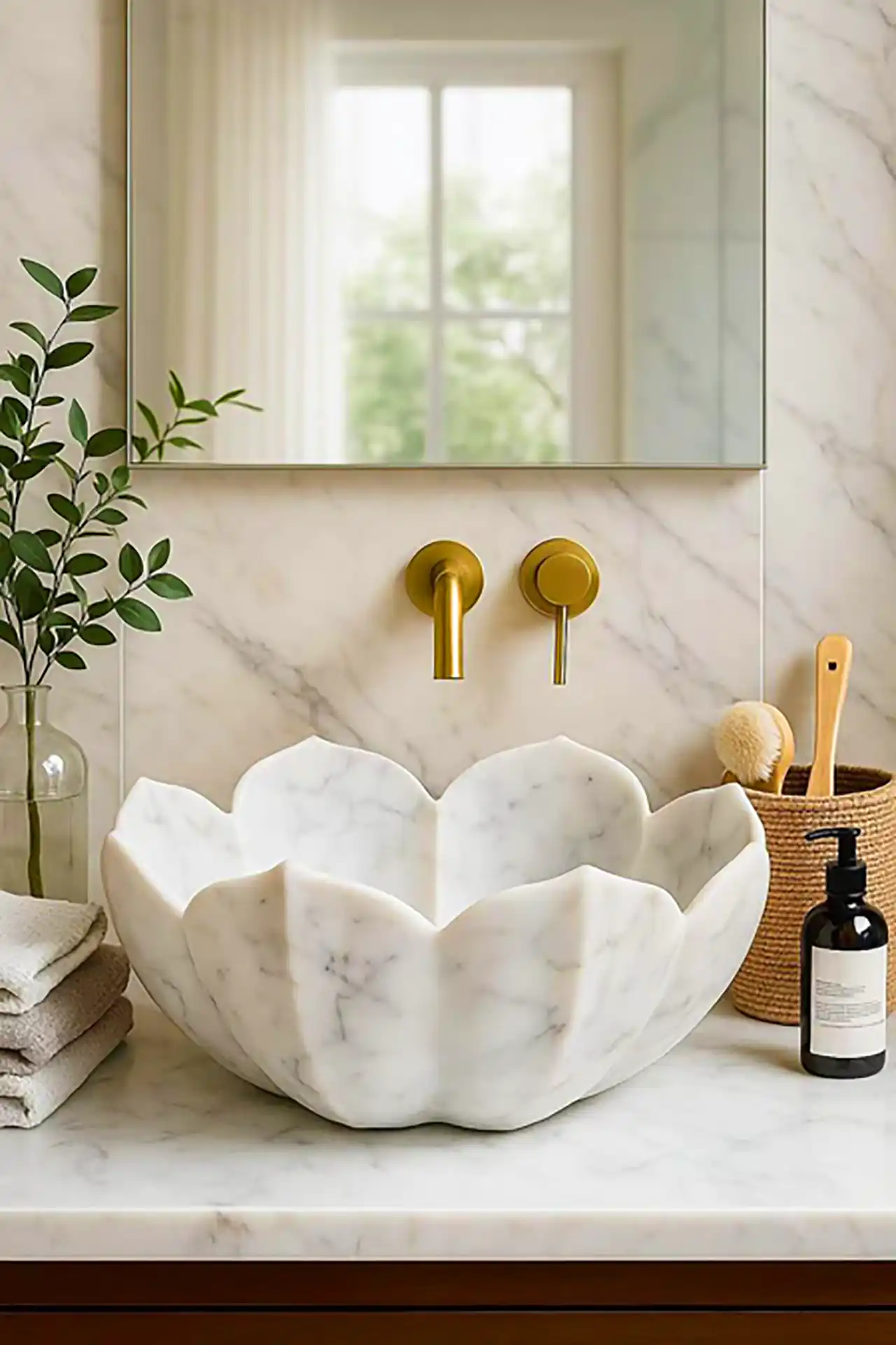 مدل روشویی خاص طرح گل