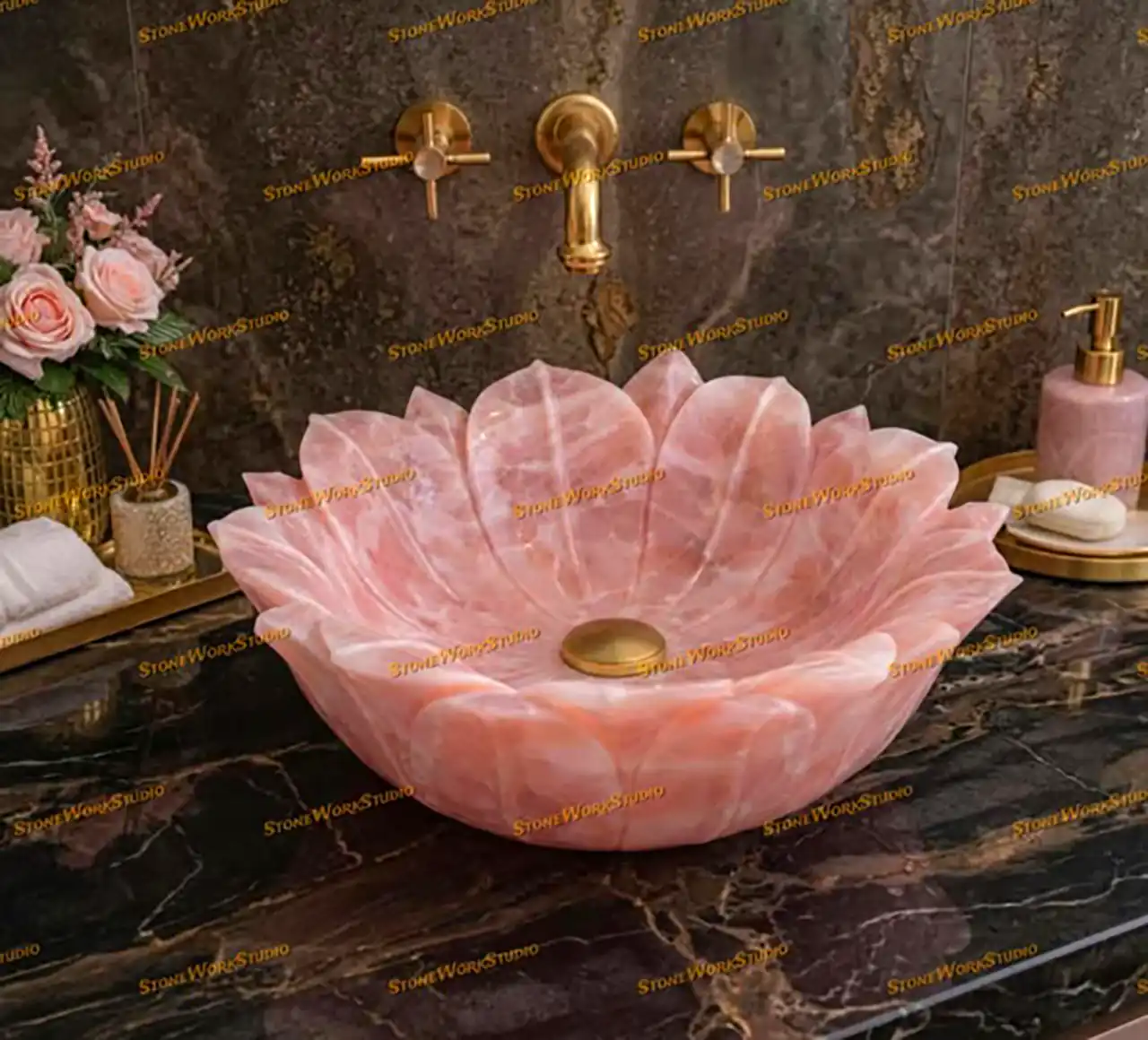 مدل روشویی خاص طرح گل