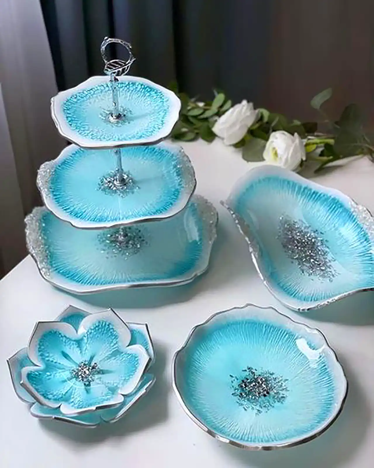 ظروف پذیرایی شیک رزینی